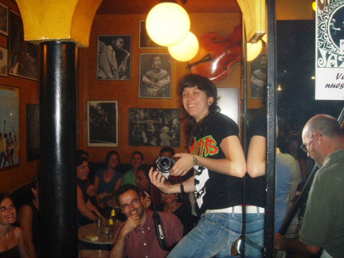 A section of the Populart where the audience is actually behind the stage.