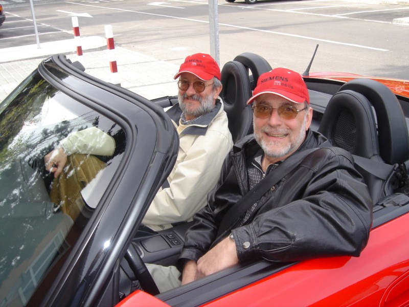 Jim &  Fernando, travelling in style.