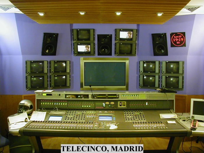 One of the seven digital consoles AMS Neve LIBRA LIVE which are on live broadcast at TV5.