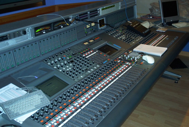 Another view of one of the digital consoles at TV5