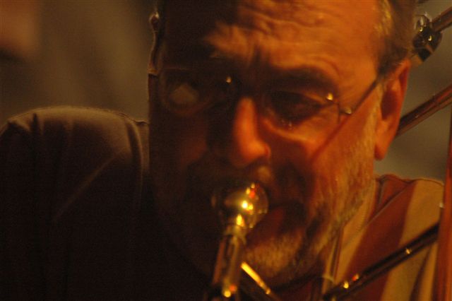 Photo 3 taken by Luis Checa.  Jim on the trombone.