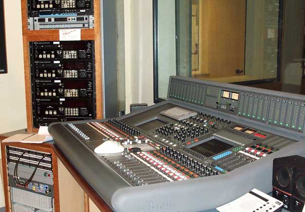 ComRadio, in Barcelona.  AMS Neve Libra Live series II on-air live daily.